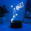 3D Basketball Meister LED Nachtlicht - USB-betrieben, RGB 7 Farben, Geeignet für Schlafzimmerdekoration und Geburtstagsgeschenke