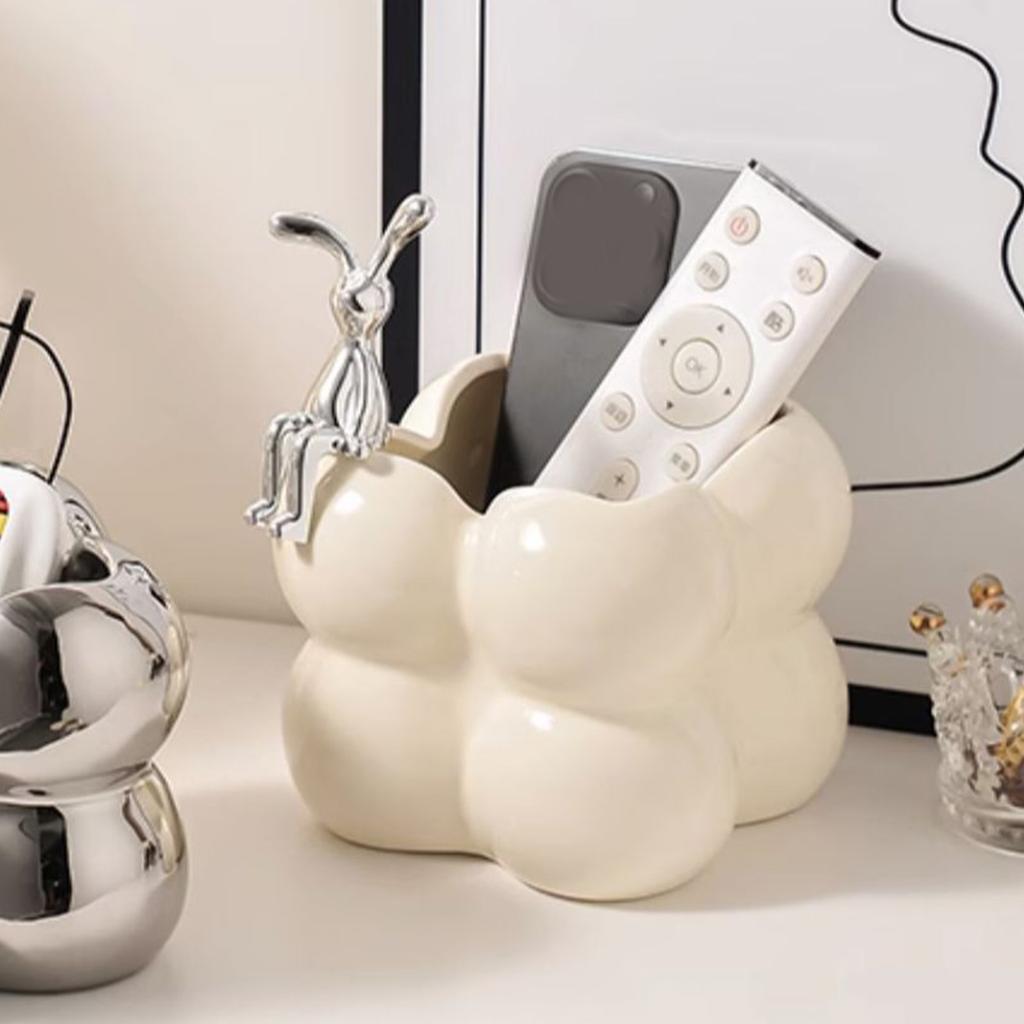 Storage Box Ceramic Modern Exquisite Shape Decoration Multi Purpose Box for Cosmetics Keys Home Decor
