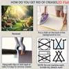 2D Easter Bunny Polyester Backdrop, Spring Garden Forest Background for Easter Party Decor