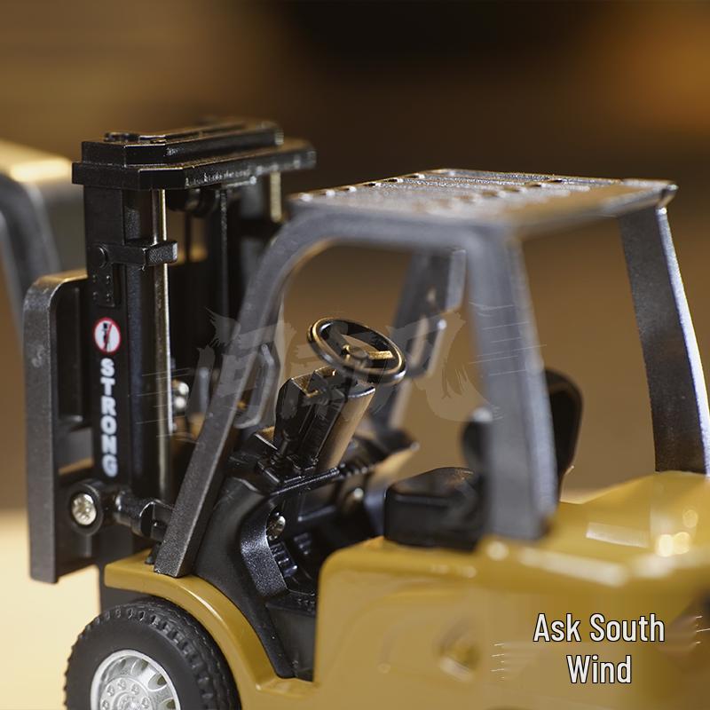 1:64 Mini Legering RC Gaffeltruck - Fjernstyrt Ingeniørkjøretøy Leketøy for Gutter