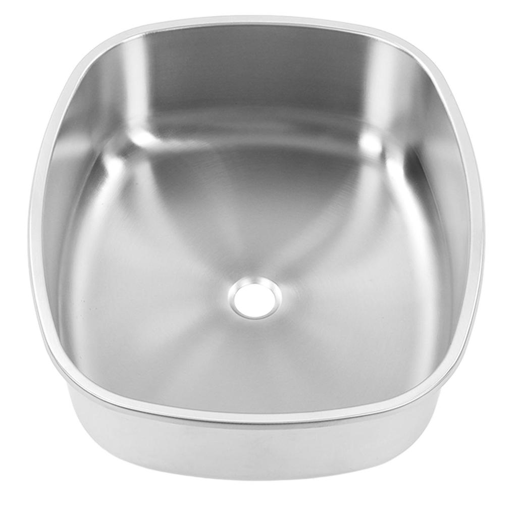 Kitchen Sink 304 Stainless Steel Rust Proof Large Capacity Easy Clean Recessed Undermount Single Bow