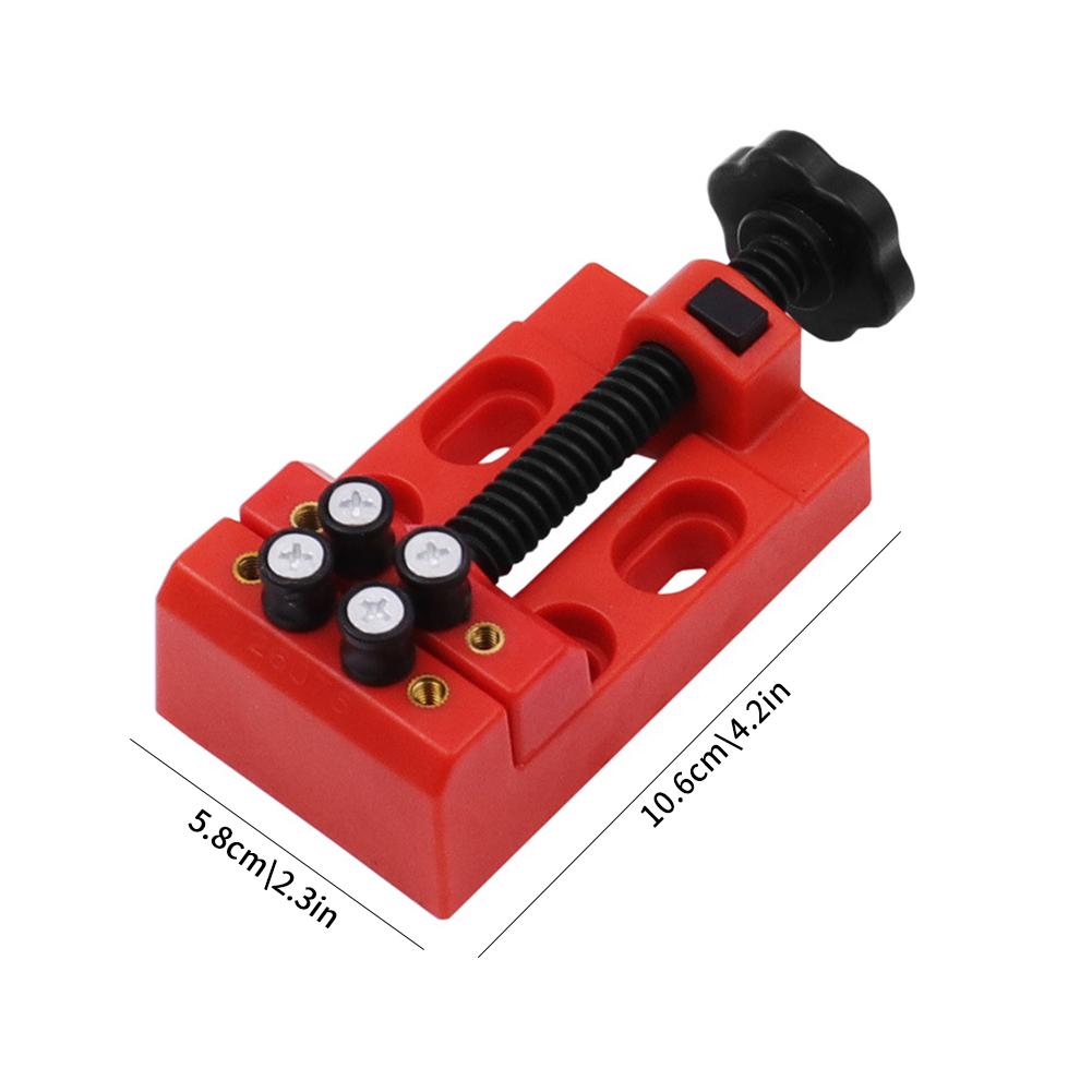 Quick-Release Mini Bench Vise 8-Hole Universal Table Clamp DIY Jewelry Carving Tool for Woodworking Grinding Small Workpieces