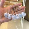 Luminous Halloween Ghost Keychain Cute Cartoon Accessories for Women Couple Family Keychain Pendant