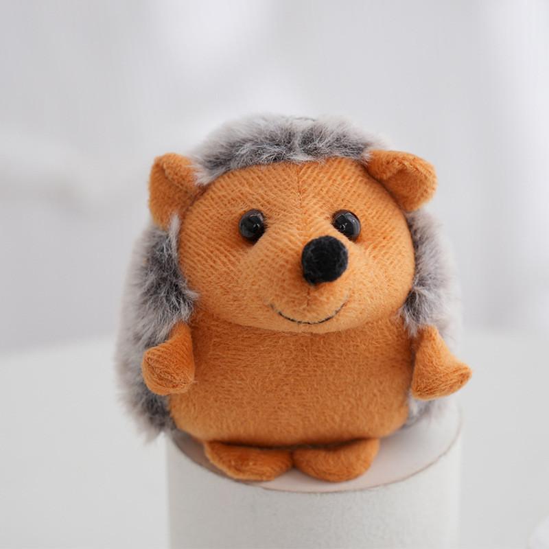 Adorable Hedgehog Plush Toy Keychain Soft Stuffed Animal Backpack Charm Cute