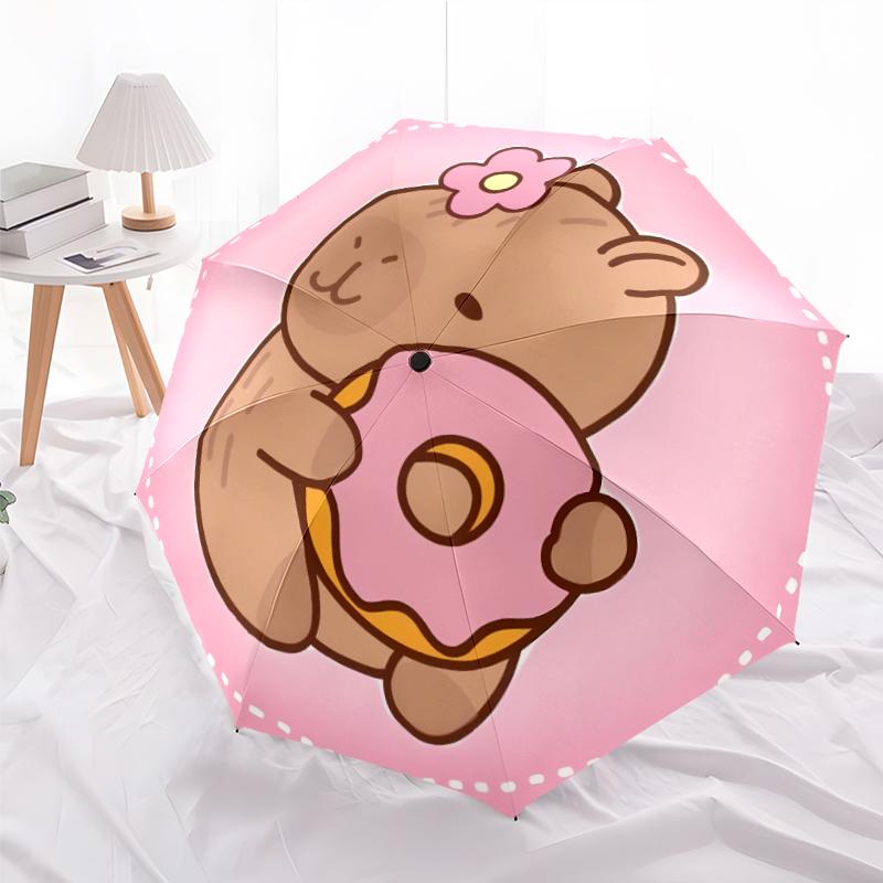 1pc Capybara Umbrella, Sun Protection, And UV Shielding. It Has Eight Sturdy Ribs for Outdoor Use And Perfect As a Holiday Gift