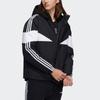 Adidas Neo Colorblock Stripe Sport Hooded Down Jacket Men Jackets Black H45243
