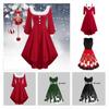 Long-sleeve Mrs Claus Dress Great For Winter And Christmas Parties