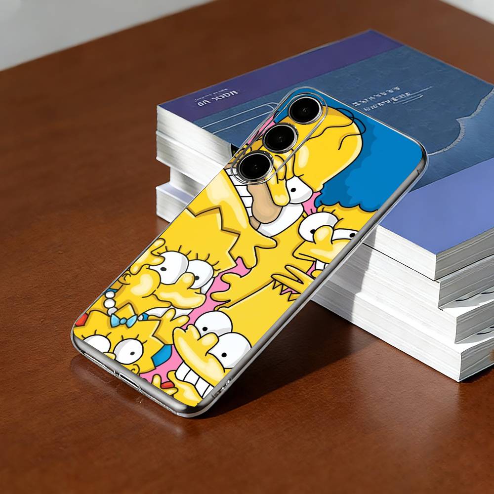 Cartoon The Simpson-T Phone Case Transparent Silicone Soft For SamsungA10,12,20,21S,30,31,40,50,51,52,70,71
