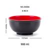 ZISIZ Melamine Straight-Edge Bowl