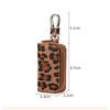 Neue Mode Leopard Muster Auto Schlüsselhülle für Männer und Frauen Motors Schlüsselabdeckung Leder Auto Schlüsselhalter mit Schlüsselanhänger Auto Zubehör