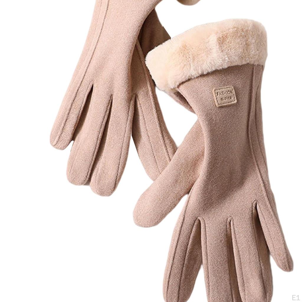 Velvet Warm Gloves Windproof for Running Mountaineering Cycling