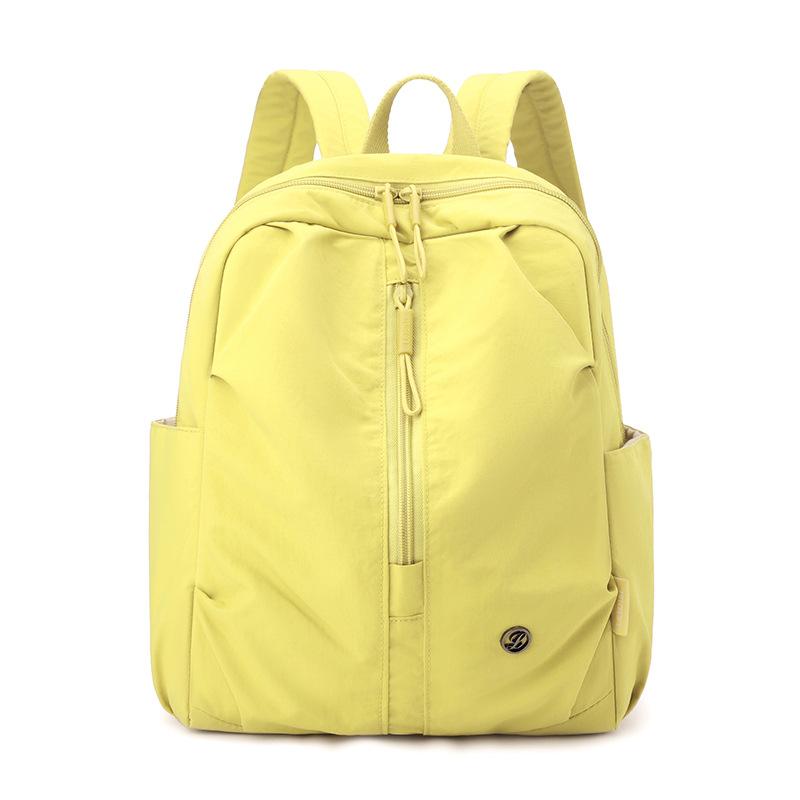 Fashionable Outdoor Sports Mountaineering Bag Lightweight Casual Versatile Backpack Solid Color Simple Travel Student School Bag