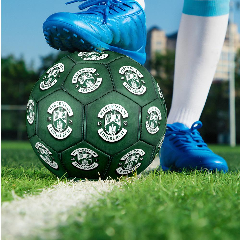 Hibernian FC Size 5 Standard Football Durable Training Match Soccer Ball for Adult Outdoor Sports