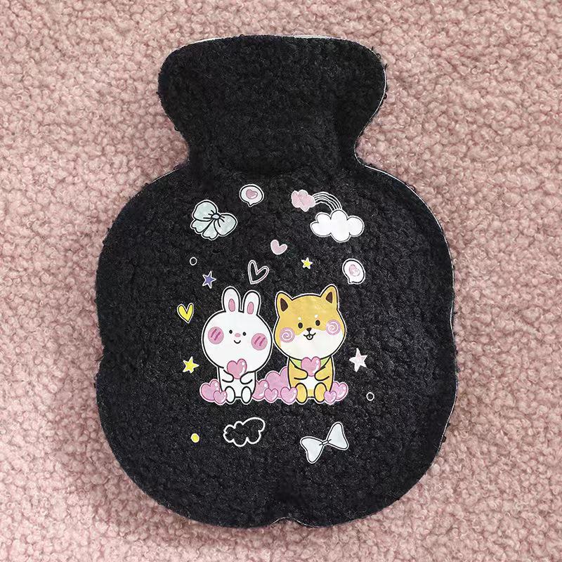 Cartoon Explosion-Proof Inflatable Hot Water Bottle & Mini Hand Warmer for Kids and Students