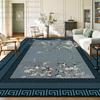 New Chinese Oriental Floral Living Room Carpet Washable Non-slip Large Size Coffee Tables Rug Soft Foldable Decoration Home Mat