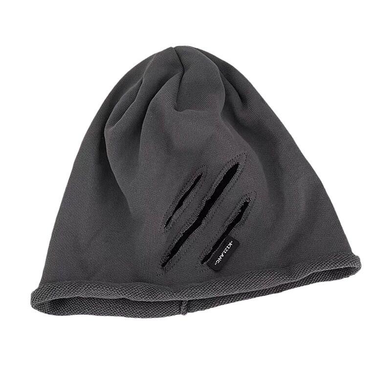 Duży Obwód Głowy Wszechstronna Czarna Czapka Baotou Styl Jesienno-Zimowy Podkreślająca Twarz Mały Sweter Zimowa Czapka Czapka Połogowa