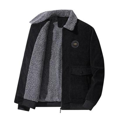 Veste à doublure en laine épaisse pour homme, parka d'hiver en coton, coupe-vent, manteaux chauds, pardessus décontracté