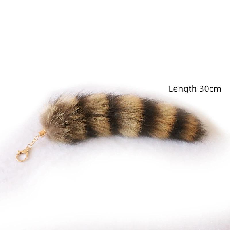 Portachiavi Coda Peluche Coda di Procione Pelosa Portachiavi Coda di Animale Portachiavi Pompon Portachiavi Decorazione Borsa
