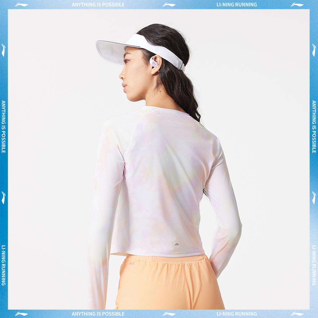 Li-Ning Comfortable Simple Round Neck Pullover Casual Versatile Long Sleeve T-Shirt Women Tops ATLV120-2