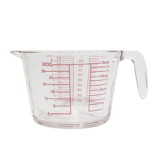 Yousheng Glass Measuring Cup Triple Measurement Scale Cup Heat Resistant Microwave Safe Kitchen Tools with V-Shaped Spout And Ergonomic Handle