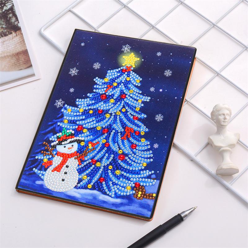 Neues Notizbuch Diamantmalerei Kinder DIY Kreativ Speziell geformter Heller Diamant 50 Seiten Notizbuch Aufkleber Diamant A5 Buch