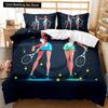 Set Copripiumino Sportivo Tecniche di Difesa Taekwondo Pratica Sportiva Biancheria da Letto Aikido Karate Judo Queen King Copripiumino in Poliestere