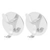 2PCS Wall Mounted Clothes Hook Heavy Duty Door Towel Hook Bathroom Wall Hanger for Household