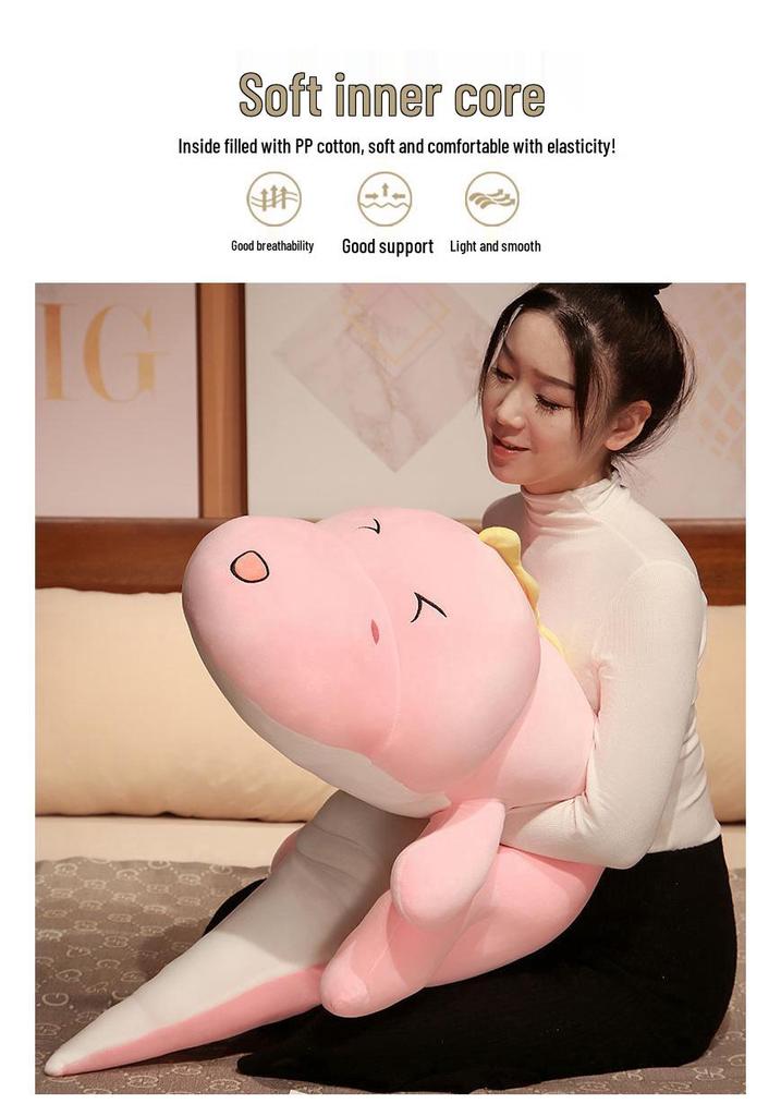 Green Soft Dinosaur Plush Pillow Toy for Girls