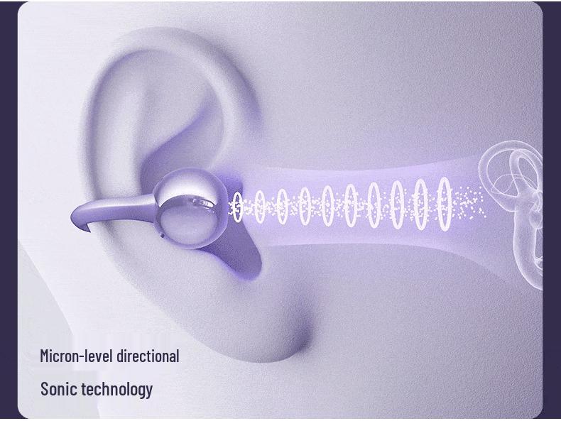 2025 M91 Earclip TWS Bone Conduction Bluetooth Headphones: 3D Stereo, True Wireless for Running & Gaming.