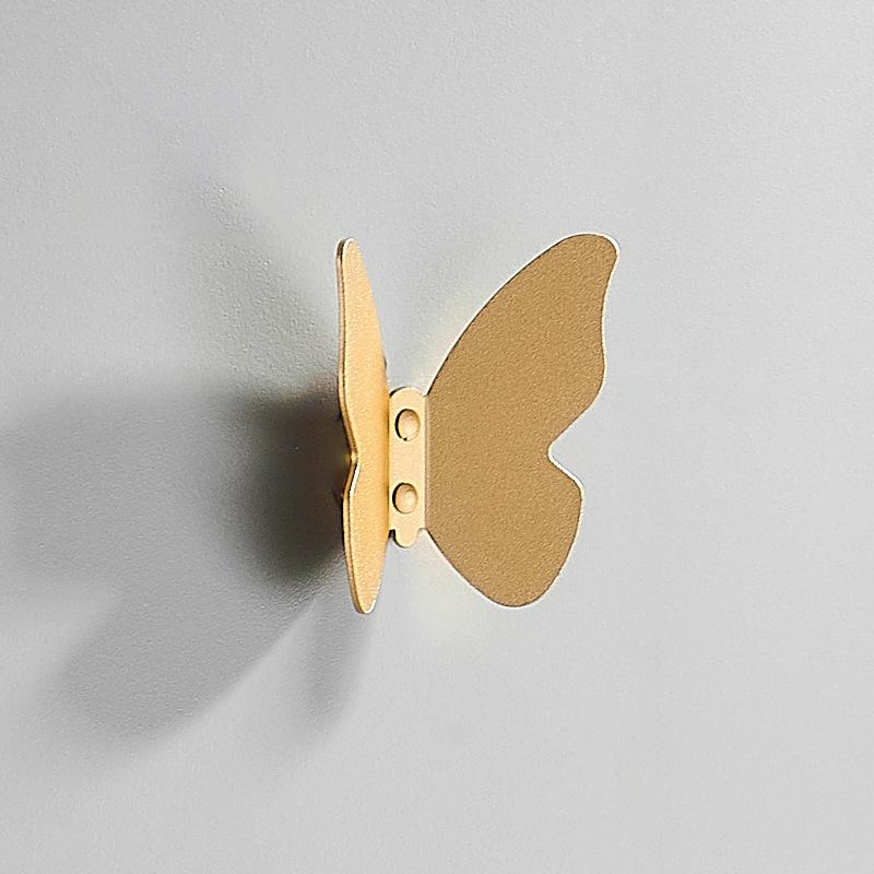 1Pc Creativity Butterflies Hook Aluminum Alloy Able Wall Hook Key Storage Hanger Kitchen Bathroom Organizer For