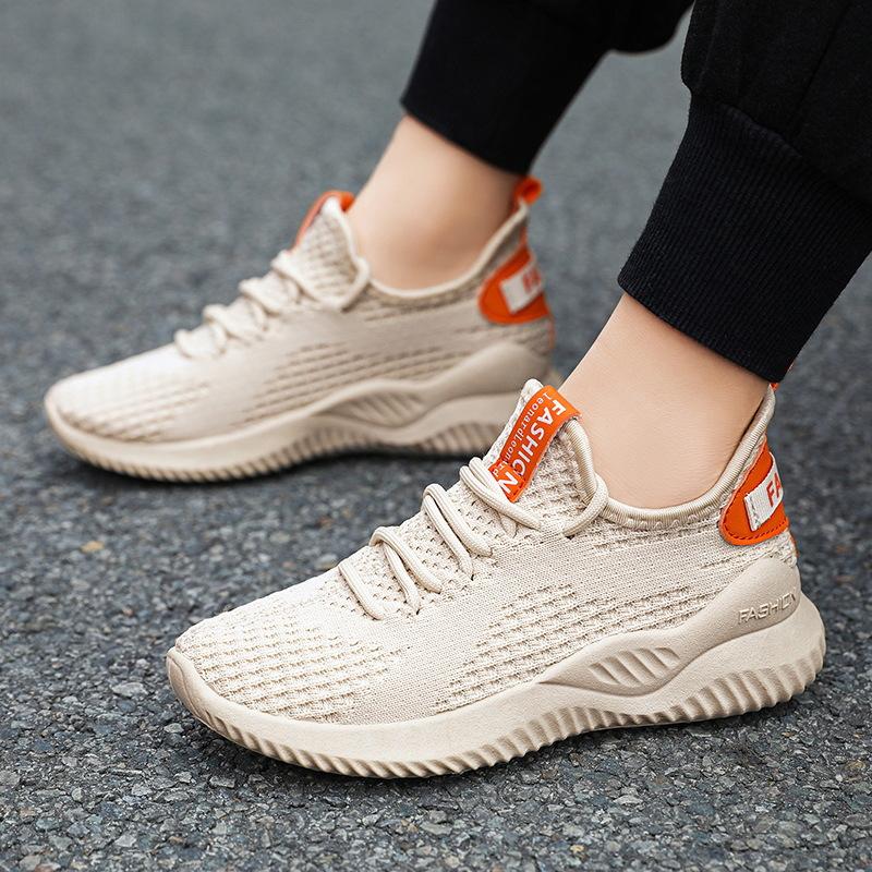 Shoes spring and summer new casual sports shoes breathable mesh fly-woven dad shoes parent-child models