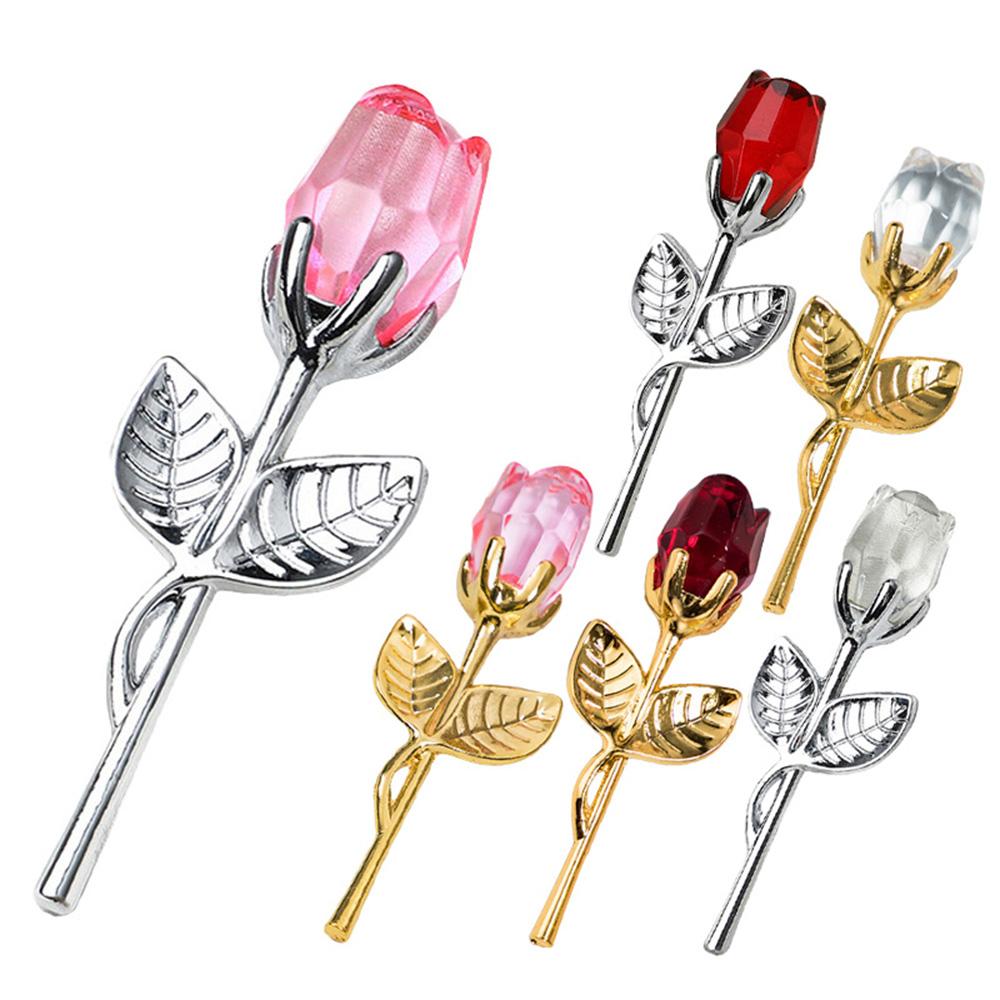 Buy Romantic Crystal Artificial Rose Flower Best Gift For Mother's Day ...