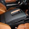 Black PU Leather Car Armrest Cushion Seat Box Cover For Toyota Tundra 2007-21