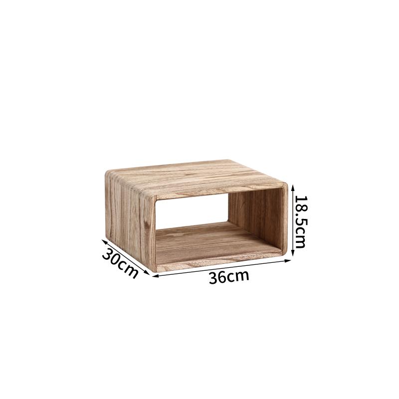 Solid Wood Storage Cabinet with Wide Shelves,Modular Cube Organizer Shelf, Large Capacity Floor Bookcase for Living Room Bedroom