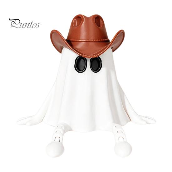 Haunted House Theme Decorations 3D Printed Halloween Decoration, Cute Ghost Pumpkin Figurine with Collectible Table Decor Movable Joints for