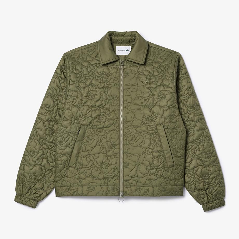 Lacoste Women's Flower Quilted Jacket BF7385-54NBMY