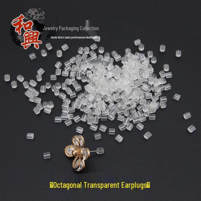 

Корейские пластиковые серьги-гвоздики с резиновыми заглушками - Заглушки для ушей, Плаги для кожи, DIY аксессуары