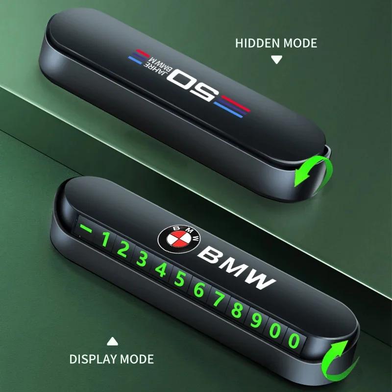Temporary Car Parking Phone Number Card Night Glowing Sign To Stop Car Car Accessorys For BMW E46 E39 E90 E60 E36 F30 F10 E34 X1