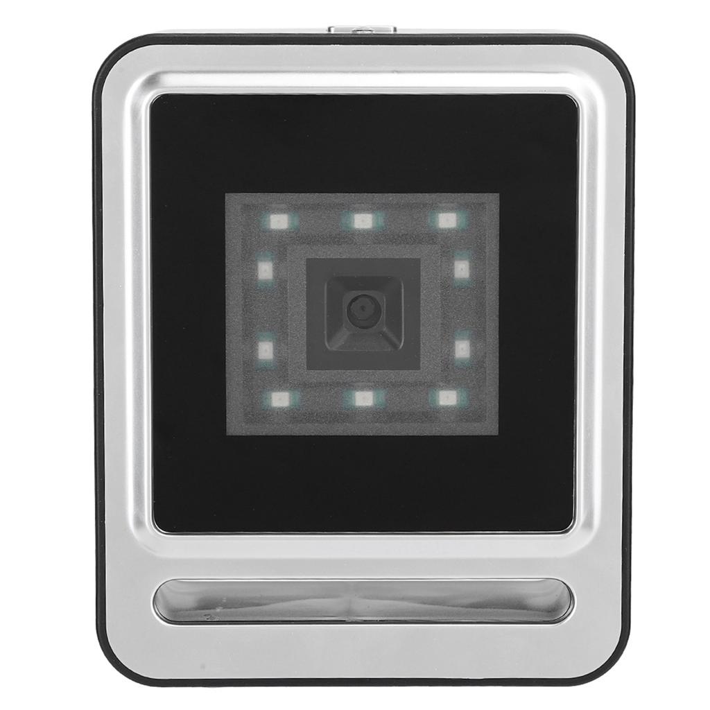 Fixed Bar  Scanner 1D QR 2D HandsFree Desktop Bar   Reader with USB Cable LED Light