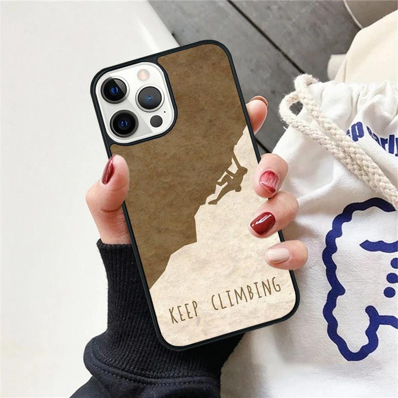 Mountain Climbing Phone Case Cover For iPhone 17 Air 15 16 11 13 14 Pro Max 12 Plus Max Fundas
