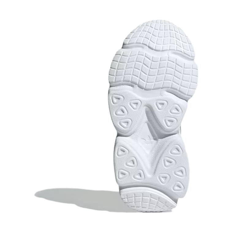 Adidas Originals Ozmillen Comfortable Versatile Non-Slip Wear-Resistant Low-Top Casual Shoes Kids Sneakers Gray White IH2238