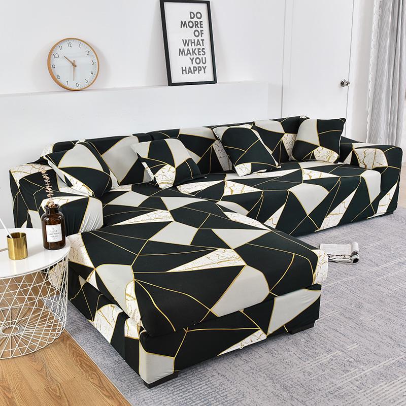 Chaiselongue-Sofabezug in L-Form, 2 Stück erforderlich, Stretch-Sofabezug, universeller Stretch-Ecksofabezug, Schnittschutz