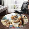 Squirrel Round Rug Suitable For Office Reception Decorative Carpet Office Chair Protection Carpet And Also Suitable For Gifts To Relatives And Friends