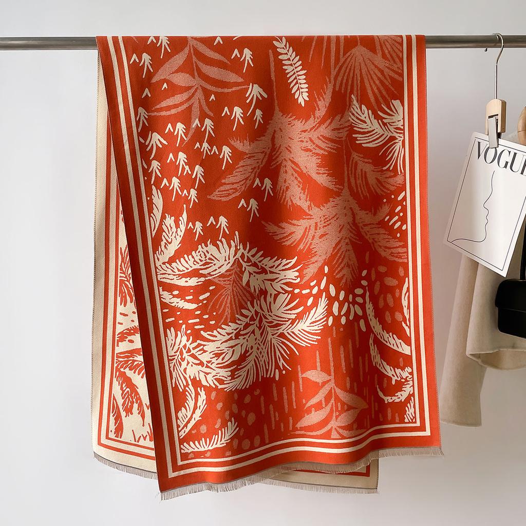 Fashion Luxury Women Winter Scarf Warm Soft Imitation Cashmere Shawls Outdoor Travel Blanket Pashmina Wraps