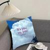 Positive Words Ins Cushion Cover Pillowcase Ultra Soft Skin Friendly Fabric Cloud Like Comfort & Concealed Zipper