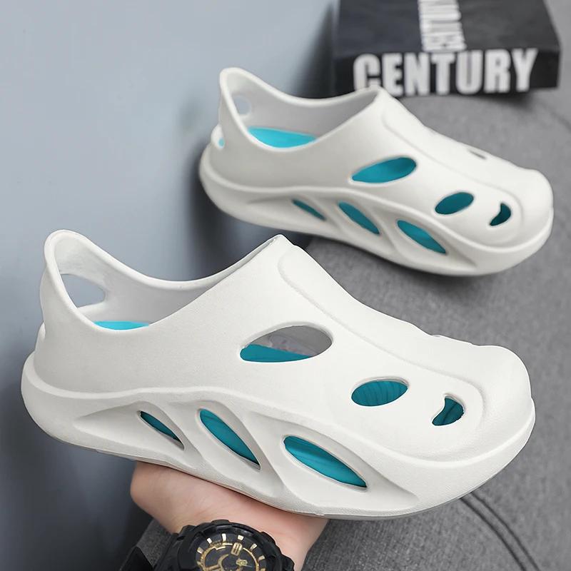 

Men s Summer Sandals, Lightweight, Breathable, Wear-Resistant Outdoor Beach Shoes 45 білий