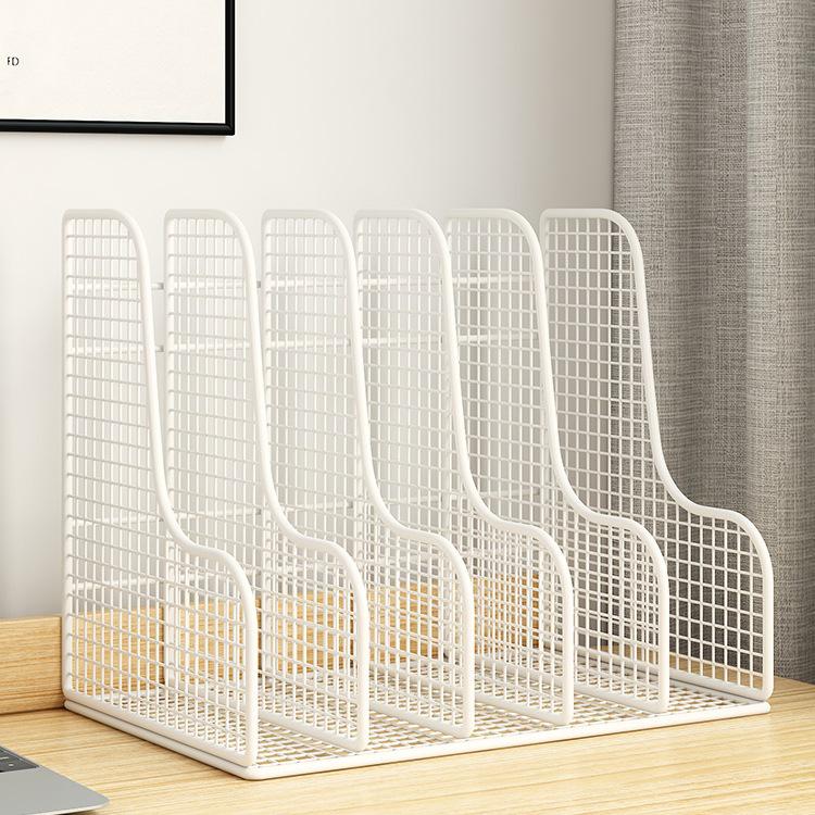 Four-Tier A4 Metal File Organizer and Bookcase