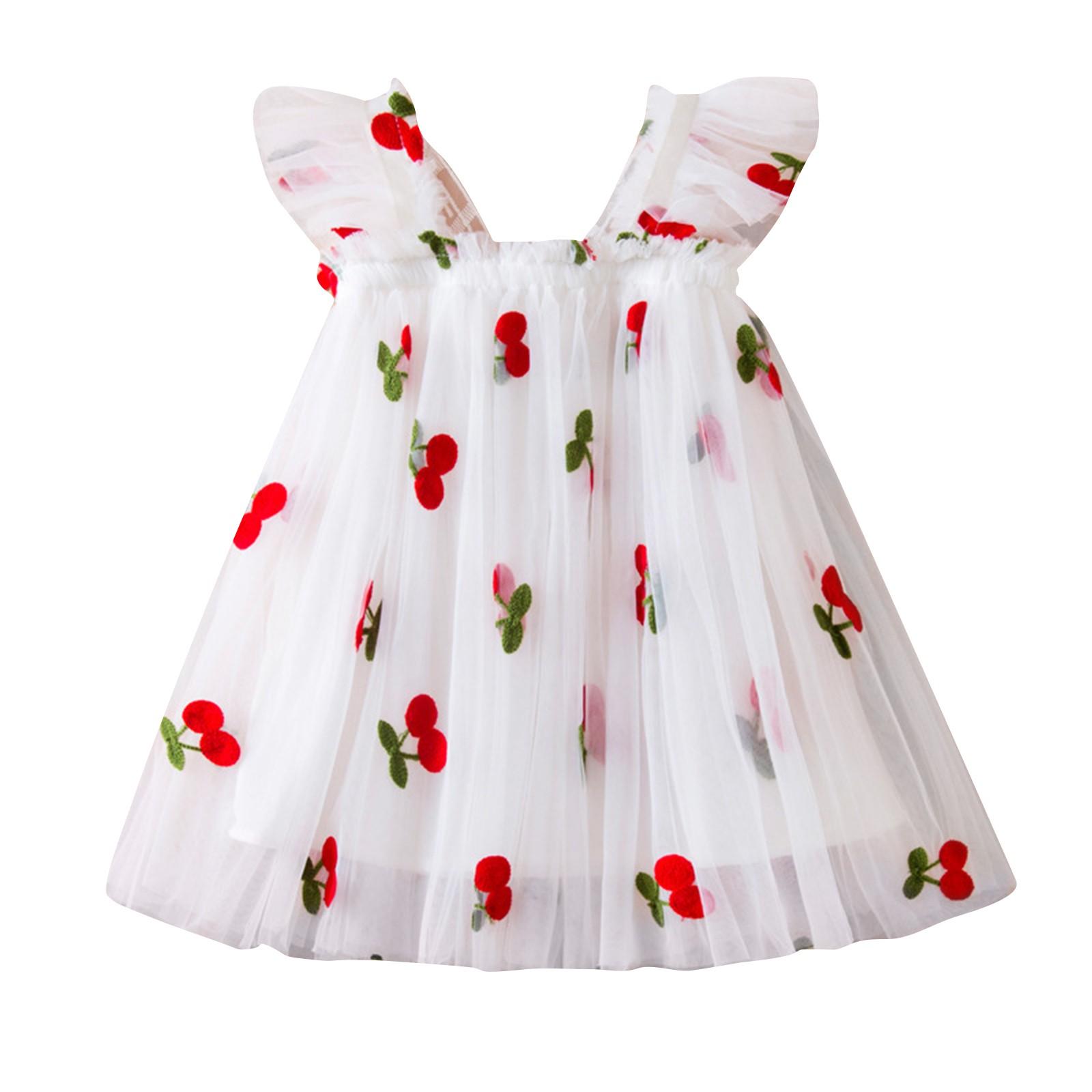 

Летнее детское платье-торт, платье принцессы в горошек для девочки в стиле помпадур 100 белый