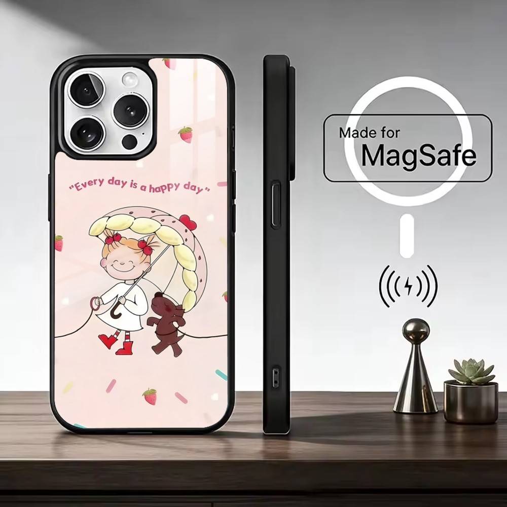 Coco-chan Phone Case For iPhone17,16,15,14,13,12,11 Plus,Pro Max Magnetic For Magsafe Wireless Charging