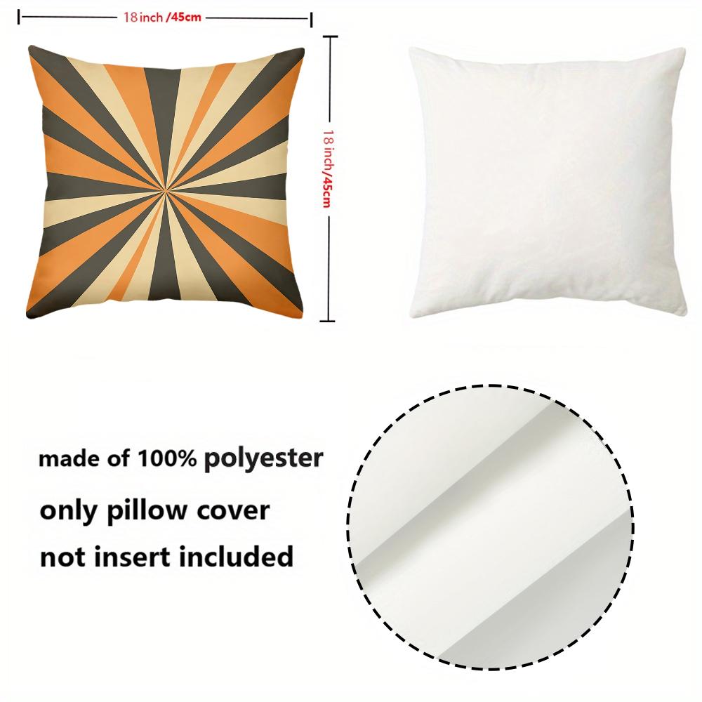 Set of 4 Retro Mid Century Modern Abstract Throw Pillow Covers Pattern Cushion Cover Suitable for Sofa Bedroom Car Pillow Cover